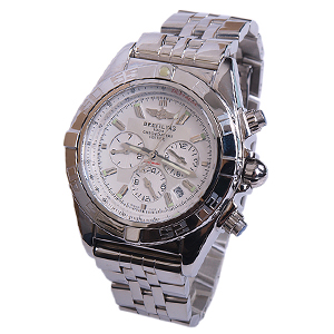 BREITLING-92309 브라이틀링 원드라이더 크로노맷 쿼츠 스틸브레이슬릿 워치43.5mm