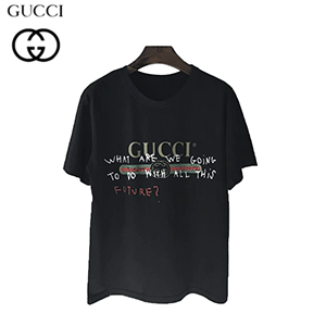 GUCCI-492347 3367 구찌 블랙 코코 카피탄 프린트 코튼 티셔츠 남녀공용