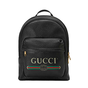 [스페셜오더]GUCCI-547843 8163 구찌 블랙 가죽 GUCCI 프린트 백팩