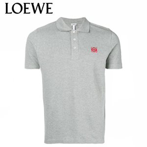 LOEWE-H3259820 로에베 블랙 코튼 클래식 폴로 티셔츠