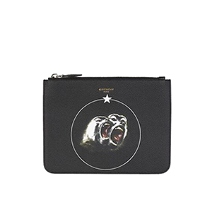 [스페셜오더]GIVENCHY-BK06072 지방시 카프스킨 몽키 프린트 지퍼 파우치