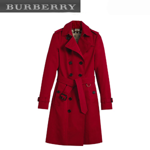 [스페셜오더]BURBERRYI-39970321 버버리 샌드링엄 레드 롱 헤리티지 트렌치코트 여성용