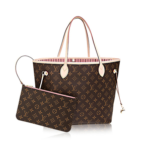 LOUIS VUITTON-M50366 루이비통 모노그램 파우치 로즈발레린 네버풀 MM