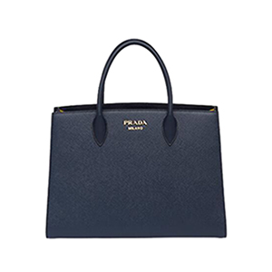 [스페셜오더]PRADA-1BA153 프라다 사피아노 가죽 블랙 비블리오텍 핸드백