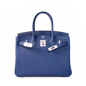 [스페셜오더]HERMES-에르메스 Birkin 벌킨 백 30 사파이어 블루 은장 R각인 ORIGINAL LEATHER 