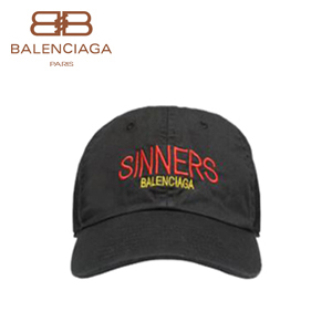 BALENCIAGA-487067 발렌시아가 코튼 Sinners 자수 클래식 베이스볼 캡