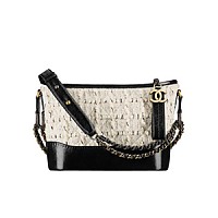 [스페셜오더]CHANEL-A91810 샤넬 블랙 빈티지 카프스킨 가브리엘 쉐브론 호보 백