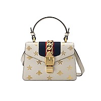 [스페셜오더]GUCCI-470270 8015 구찌 실비 블랙가죽 미니 탑핸들백