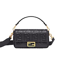 [스페셜오더]FENDI-8BR792 펜디 블루 글레이즈드 캔버스 미디엄 바게트 1997 백