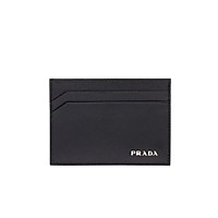 [스페셜오더]PRADA-2MC149 프라다 프린트 블랙 송아지가죽 신용카드 홀더