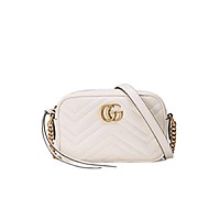 [스페셜오더]GUCCI-448065 1000 구찌 블랙 GG 마몽 마틀라세 미니 체인 숄더백
