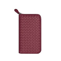 [스페셜오더]BOTTEGA VENETA-114076 보테가 베네타 네로 인트레치아토 VN 짚 어라운드 지갑
