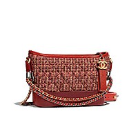 [스페셜오더]CHANEL-A91810 샤넬 블랙 빈티지 카프스킨 가브리엘 쉐브론 호보 백