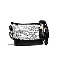 [스페셜오더]CHANEL-A91810 샤넬 블랙 빈티지 카프스킨 가브리엘 쉐브론 호보 백